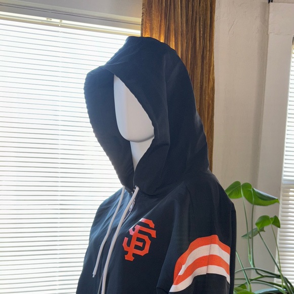 PINK Victoria's Secret Black & Orange SF Giants Zip-Up Hoodie - Picture 12 of 12